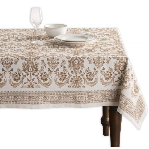  Maison d Hermine Allure 100% Cotton Tablecloth 60 Inch by 120 Inch.