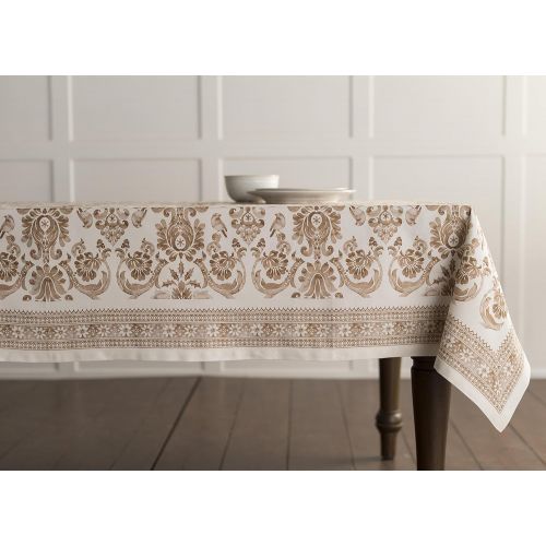  Maison d Hermine Allure 100% Cotton Tablecloth 60 Inch by 120 Inch.