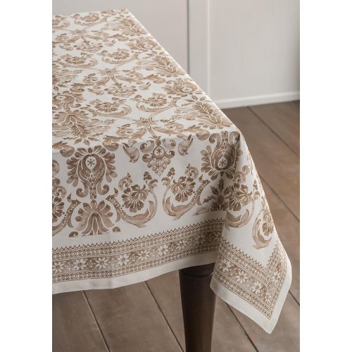  Maison d Hermine Allure 100% Cotton Tablecloth 60 Inch by 120 Inch.