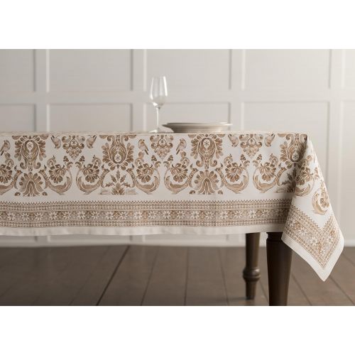  Maison d Hermine Allure 100% Cotton Tablecloth 60 Inch by 120 Inch.