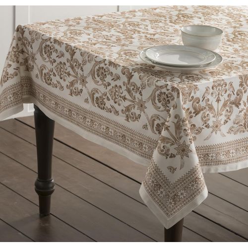  Maison d Hermine Allure 100% Cotton Tablecloth 60 Inch by 120 Inch.