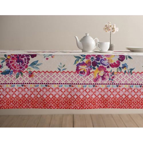  Maison d Hermine Rose Garden 100% Cotton Tablecloth 60 Inch by 120 Inch