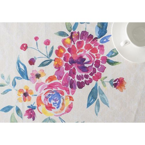  Maison d Hermine Rose Garden 100% Cotton Tablecloth 60 Inch by 120 Inch