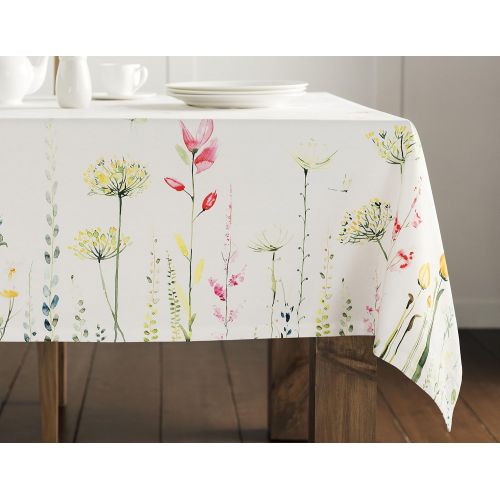  Maison d Hermine Botanical Fresh 100% Cotton Tablecloth 60 Inch by 108 Inch