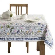 Maison d Hermine Faience 100% Cotton Tablecloth 60 - Inch by 108 - Inch