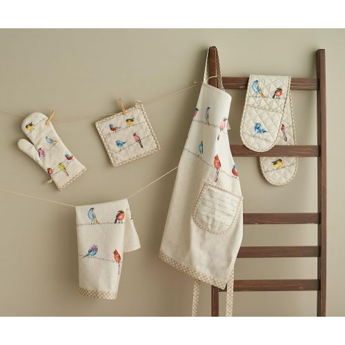  Maison d Hermine Birdies On Wire 100% Cotton Tablecloth 60 - inch by 108 - inch.