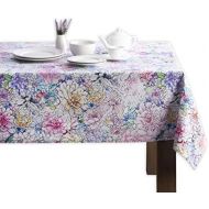 Maison d Hermine Floral Love 100% Cotton Tablecloth for Kitchen Dinning Tabletop Decoration Parties Weddings Spring Summer (Rectangle, 54 Inch by 72 Inch)