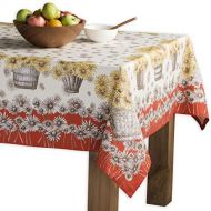 Maison d Hermine Bagatelle 100% Cotton Tablecloth for Kitchen Dining | Tabletop | Decoration | Parties | Weddings | Thanksgiving/Christmas (Rectangle, 54 Inch by 72 Inch)