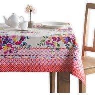 Maison d Hermine Rose Garden 100% Cotton Tablecloth for Kitchen Dining | Tabletop | Decoration | Parties | Weddings | Spring/Summer (Rectangle, 54 Inch by 72 Inch)