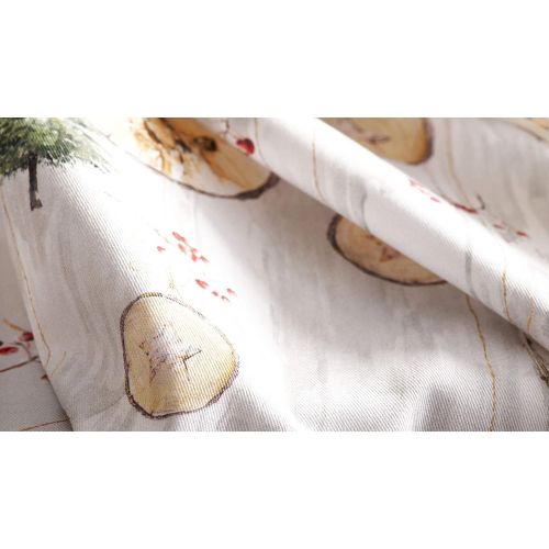  Maison d Hermine Mountain Life 100% Cotton Soft and Comfortable Set of 4 Napkins Perfect for Family Dinners Weddings Cocktail Kitchen Thanksgiving/Christmas (20 Inch by 20 Inch).