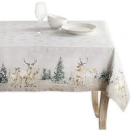 Maison d Hermine Deer in The Woods 100% Cotton Tablecloth for Kitchen Dining Tabletop Decoration Parties Weddings Thanksgiving/Christmas (Rectangle, 54 Inch by 72 Inch)