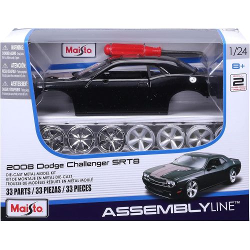 마이스토 Maisto 1:24 Scale Assembly Line 2008 Dodge Challenger SRT8 Diecast Model Kit (Colors May Vary)