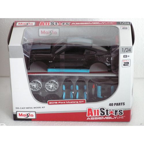 마이스토 Maisto All Stars Assembly Line 2015 Ford Mustang Diecast Model Kit Vehicle (1:24 Scale)