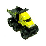 Maisto Fresh Metal Builder Zone Quarry Monster - Yellow Dump Truck - Motorized 6-Wheeler