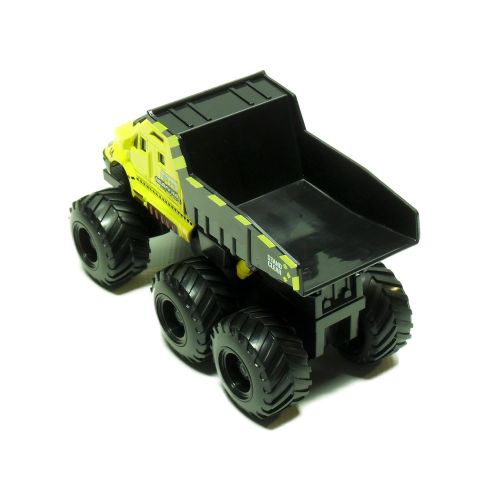 마이스토 Maisto Fresh Metal Builder Zone Quarry Monster - Yellow Dump Truck - Motorized 6-Wheeler