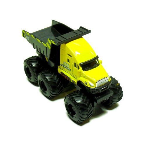 마이스토 Maisto Fresh Metal Builder Zone Quarry Monster - Yellow Dump Truck - Motorized 6-Wheeler