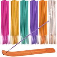 인센스스틱 Maitys 180 Pieces 6 Various Incense Sticks Natural Scents Incense Burner with Wooden Incense Holder for Meditation Yoga Relaxation Cleanse Space