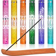 인센스스틱 Maitys 120 Pieces Incense Sticks 6 Various Scents Incense Burner with Wooden Incense Holder for Meditation Yoga Relaxation Cleanse Space