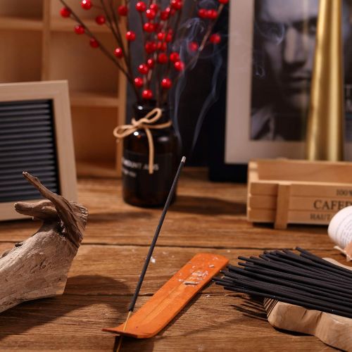  인센스스틱 Maitys 120 Pieces Incense Sticks 6 Various Scents Incense Burner with Wooden Incense Holder for Meditation Yoga Relaxation Cleanse Space