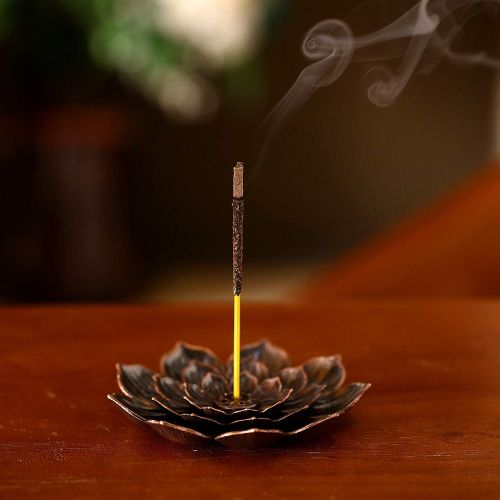  인센스스틱 Maitys 140 Pieces Incense Sticks 7 Various Scents and Lotus Incense Stick Holder with Detachable Ash Catcher for Halloween Party Meditation Yoga Relaxation Cleanse Space Air