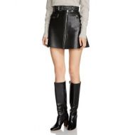 Maje Jouki Leather Mini Skirt