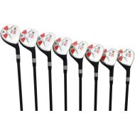 [아마존베스트]Petite Senior (55+) Womens Majek Golf Clubs All Ladies Hybrid Complete Lightweight Graphite Set Includes: #4, 5, 6, 7, 8, 9, PW + SW Lady Flex Right Handed New Utility L Flex Club