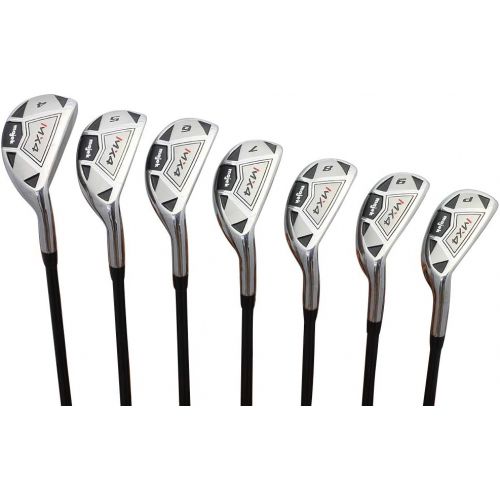  [아마존베스트]Majek Golf Men’s Majek MX4 Hybrid Iron Set, which Includes: #4, 5, 6, 7, 8, 9, PW Regular Flex Graphite Right Handed New Utility Clubs