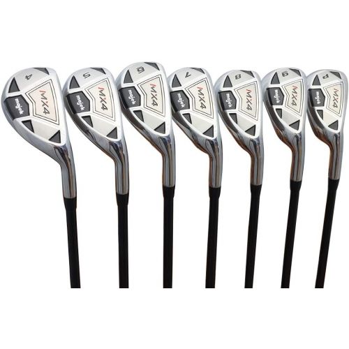  [아마존베스트]Majek Golf Men’s Majek MX4 Hybrid Iron Set, which Includes: #4, 5, 6, 7, 8, 9, PW Regular Flex Graphite Right Handed New Utility Clubs