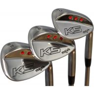 Majek Golf Mens Complete Wedge Set: 52° Gap Wedge (GW), 56° Sand Wedge (SW), 60° Lob Wedge (LW) Right Handed Regular Flex Steel Shaft