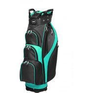 Majek Golf Majek Premium Ladies Black Teal Golf Bag 9.5 inch 14-Way Friendly Separator Top with Putter Sleeve