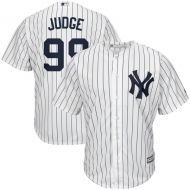 Men's New York Yankees Aaron Judge Majestic Home WhiteNavy Cool Base Player Jersey
