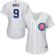 Women's Chicago Cubs Javier Baez Majestic White Cool Base Player Jersey
