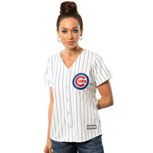  Womens Chicago Cubs Kris Bryant Majestic White Home Cool Base Player Jersey