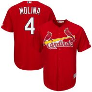 Men's St. Louis Cardinals Yadier Molina Majestic Scarlet Alternate Cool Base Player Jersey