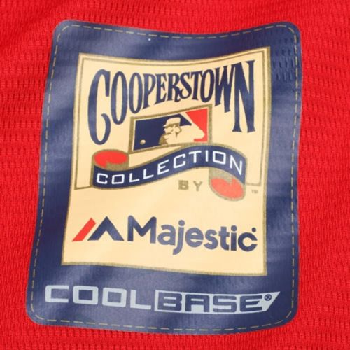  Men's Cleveland Indians Majestic Red Alternate Cooperstown Cool Base Team Jersey