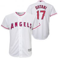 Youth Los Angeles Angels Shohei Ohtani Majestic White Official Cool Base Player Jersey