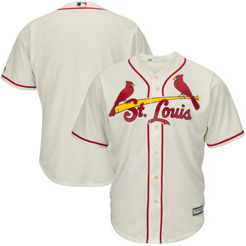  Men's St. Louis Cardinals Majestic Cream Alternate Cool Base Team Jersey