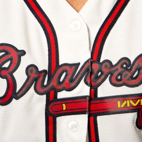  Women's Atlanta Braves Majestic White Home Cool Base Jersey