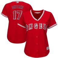 Women's Los Angeles Angels Shohei Ohtani Majestic Scarlet Cool Base Player Jersey