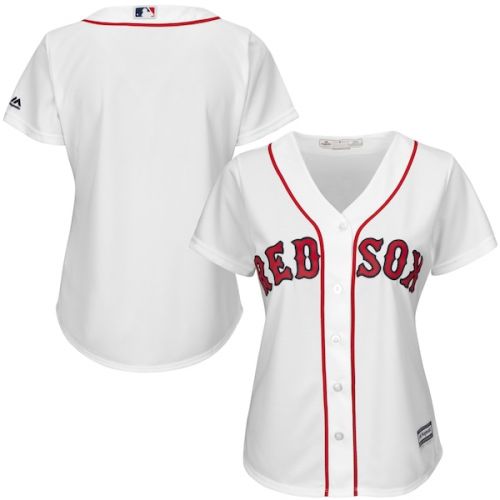  Women's Boston Red Sox Majestic White Home Cool Base Jersey