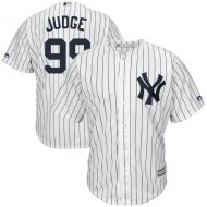 Men's New York Yankees Aaron Judge Majestic White Big & Tall Alternate Cool Base Replica Player Jersey