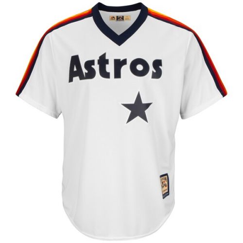  Men's Houston Astros Majestic White Home Cooperstown Cool Base Team Jersey