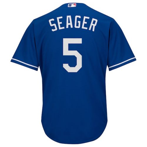  Men's Los Angeles Dodgers Corey Seager Majestic Royal Alternate Cool Base Player Jersey