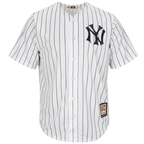  Men's New York Yankees Majestic WhiteNavy Home Cooperstown Cool Base Team Jersey