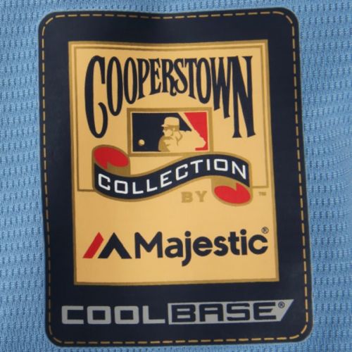  Men's Philadelphia Phillies Majestic Light Blue Alternate Cooperstown Cool Base Team Jersey