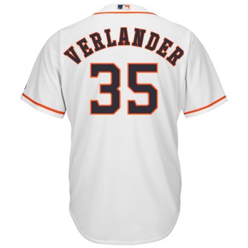  Men's Houston Astros Justin Verlander Majestic White Home Cool Base Player Jersey