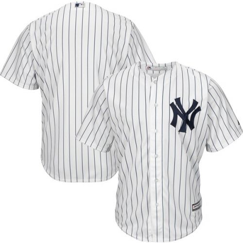  Men's New York Yankees Majestic White Home Big & Tall Cool Base Team Jersey