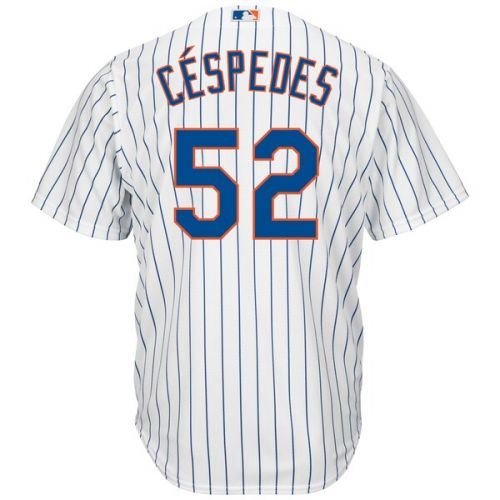  Men's New York Mets Yoenis Cespedes Majestic White Home Cool Base Player Jersey