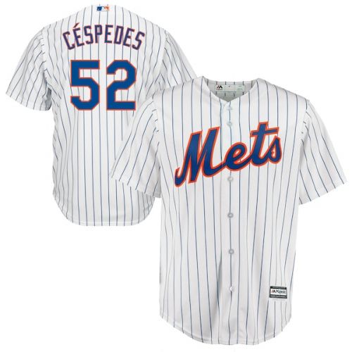  Men's New York Mets Yoenis Cespedes Majestic White Home Cool Base Player Jersey