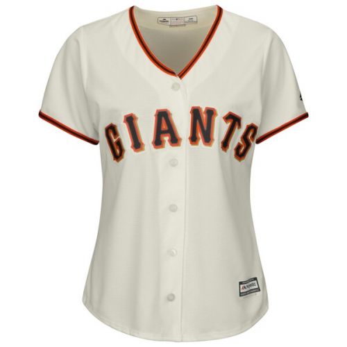  Women's San Francisco Giants Majestic Cream Alternate Cool Base Jersey